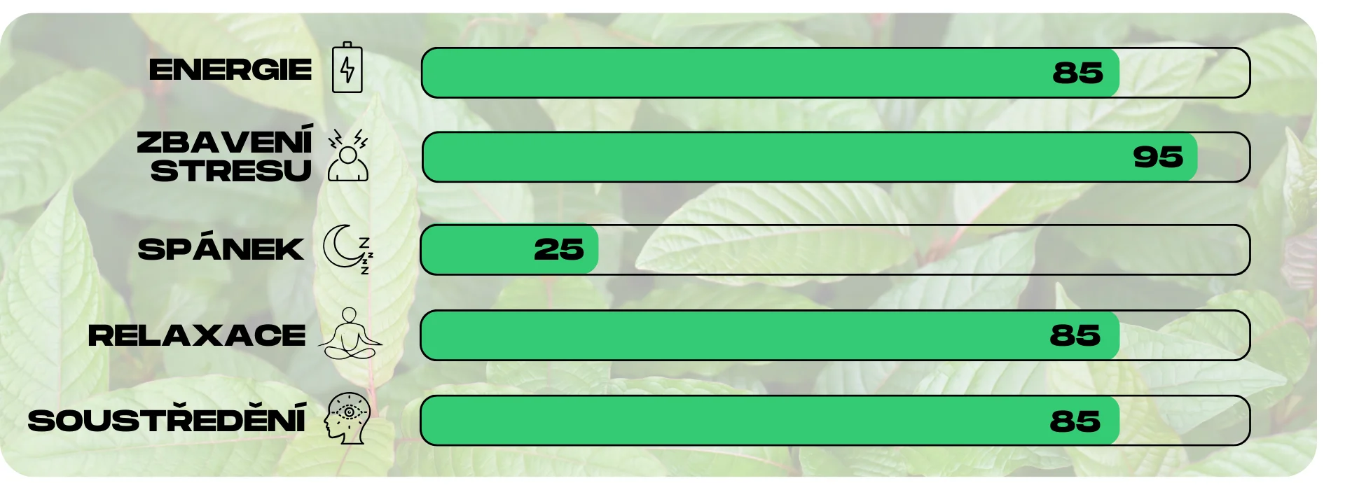 ucinky kratomu green borneo